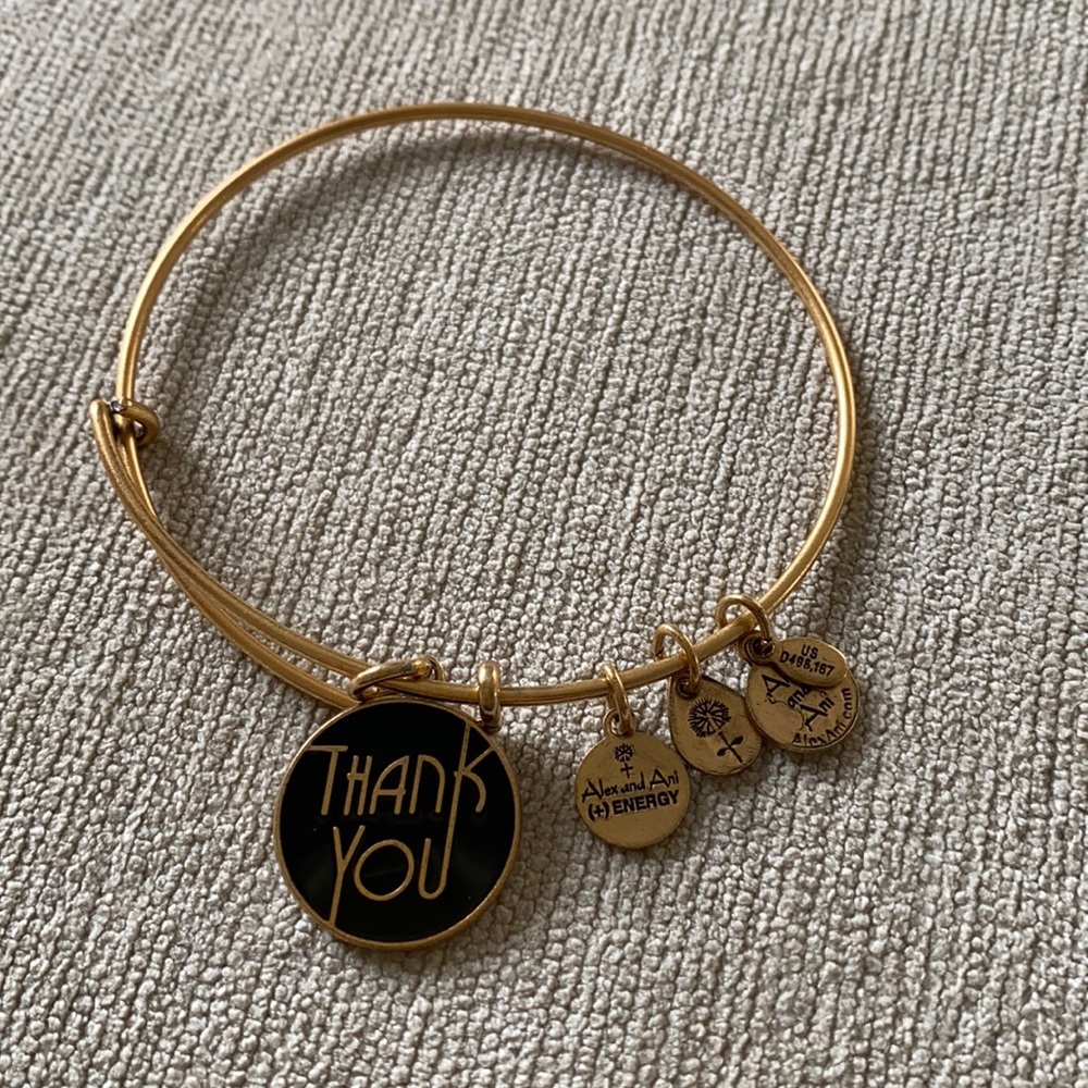 Alex and Ani Thank You bangle
